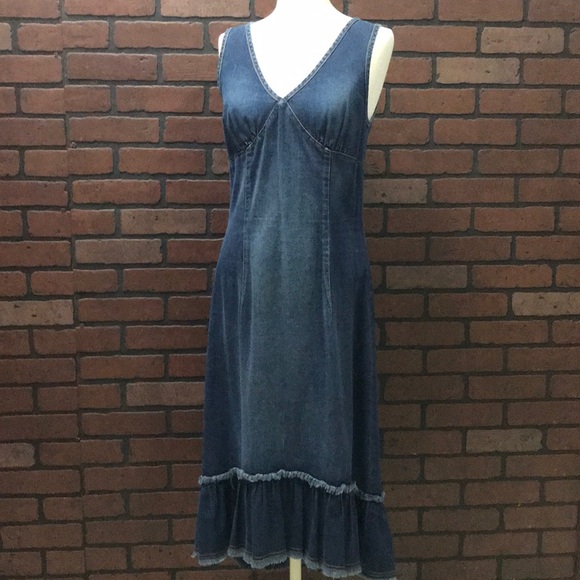 Two pieces KarenKane Denim Dress 100% cotton - Picture 2 of 8